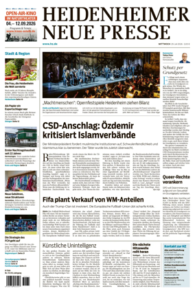 Cover of Heidenheimer Neue Presse