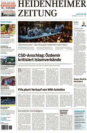 Cover of Heidenheimer Zeitung