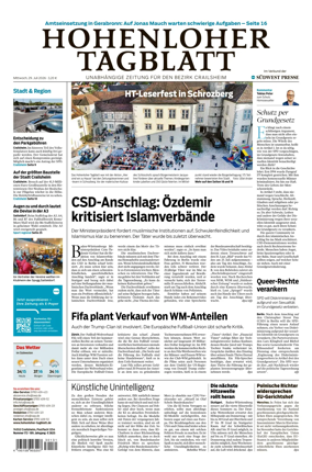 Cover of Hohenloher Tagblatt