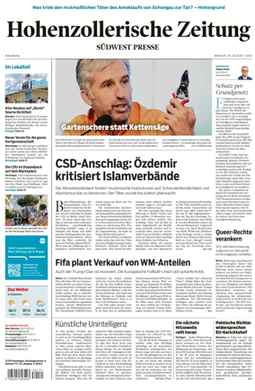 Cover of Hohenzollerische Zeitung