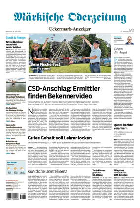 Cover of Markische Oderzeitung Uckermarkanzeiger