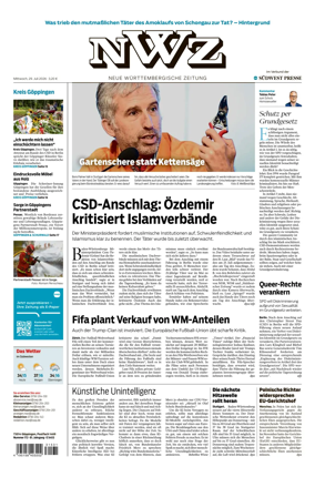 Cover of NWZ – Neue Wurttembergische Zeitung