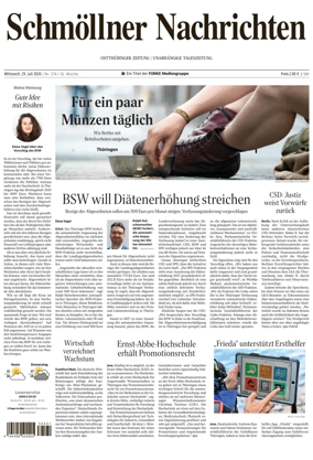 Cover of Ostthuringer Zeitung (Schmolln)