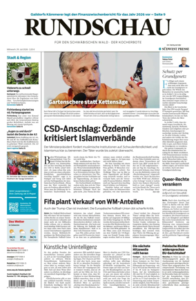 Cover of Rundschau fur den Schwabischen Wald – Der Kocherbote