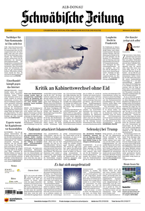 Cover of Schwabische Zeitung (Alb-Donau)