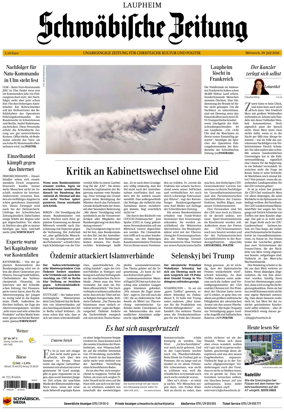 Cover of Schwabische Zeitung (Laupheim)