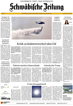 Cover of Schwabische Zeitung (Leutkirch / Isny / Bad Wurzach)