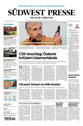 Cover of SUDWEST PRESSE - Neckar-Chronik