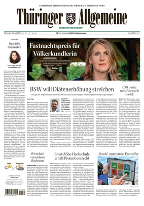 Cover of Thuringer Allgemeine (Arnstadt und Ilmenauz)