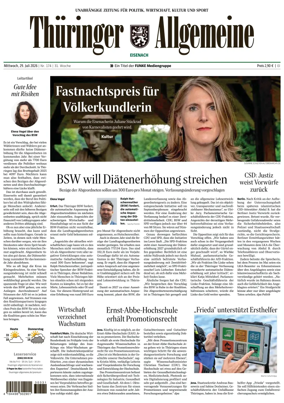 Cover of Thuringer Allgemeine (Eisenach)