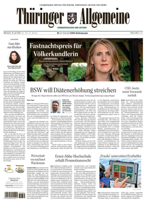 Cover of Thuringer Allgemeine (Sonderhausen und Artern)