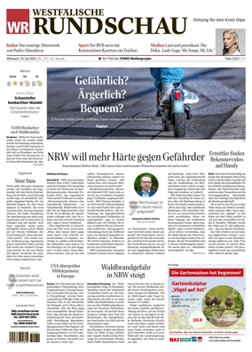 Cover of Westfalische Rundschau (Olpe)