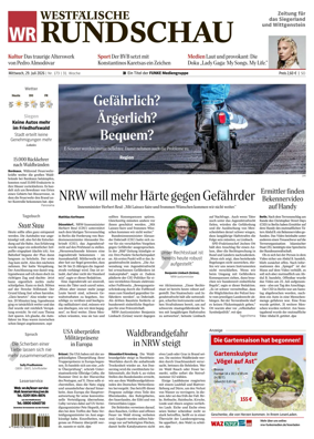 Cover of Westfalische Rundschau (Siegen)