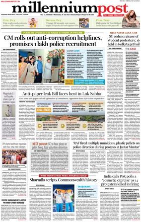 Cover of Millennium Post (Kolkata)