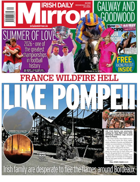 Cover of Irish Daily Mirror