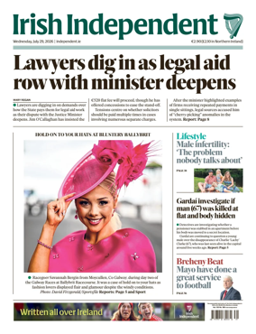 Cover of Irish Independent