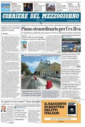 Cover of Corriere del Mezzogiorno (Puglia)