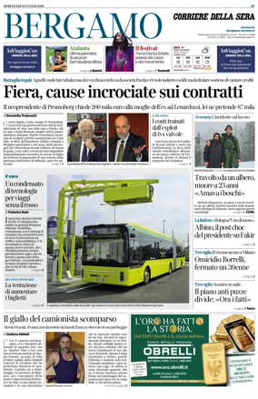 Cover of Corriere della Sera (Bergamo)