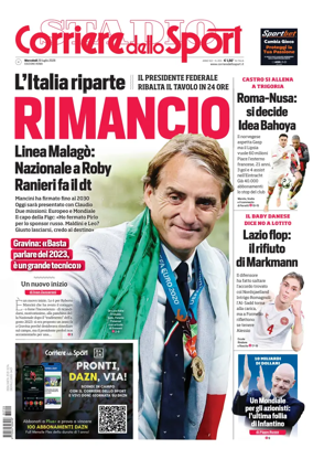 Cover of Corriere dello Sport (Lazio)