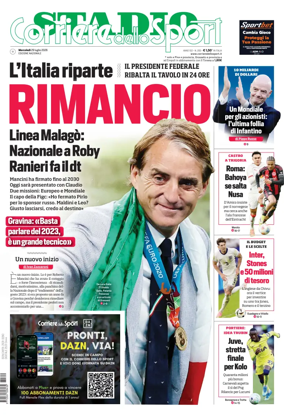 Cover of Corriere dello Sport Stadio (Nazionale)