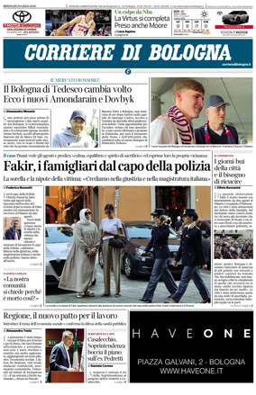 Cover of Corriere di Bologna