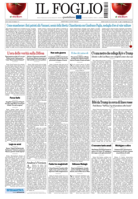Cover of Il Foglio Quotidiano