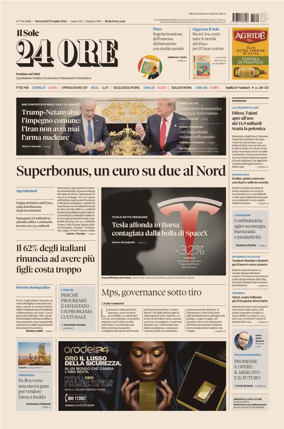 Cover of Il Sole 24 Ore
