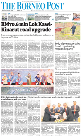 Cover of The Borneo Post (Sabah)