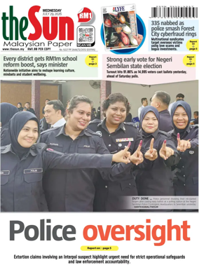 Cover of The Sun (Malaysia)