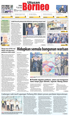 Cover of Utusan Borneo (Sarawak)