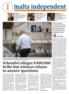 Cover of Malta Independent