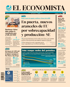 Cover of El Economista (Mexico)