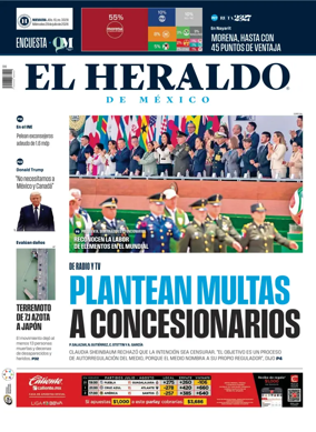 Cover of El Heraldo de Mexico