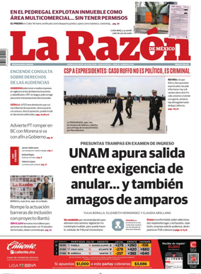 Cover of La Razon de Mexico