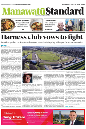 Cover of Manawatu Standard
