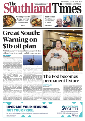 Cover of The Southland Times