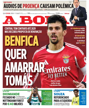 Cover of A BOLA (Portuguese)
