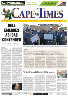 Cover of Cape Times