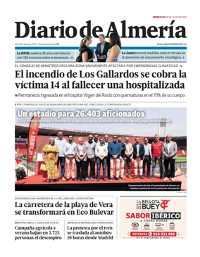 Cover of Diario de Almeria