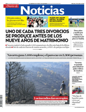 Cover of Diario de Noticias (Spain)