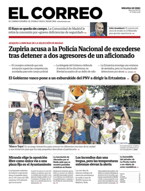 Cover of El Correo (Miranda de Ebro)