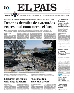 Cover of El Pais Madrid