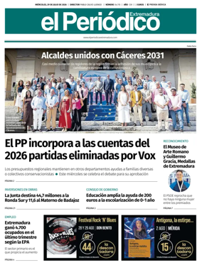 Cover of El Periodico Extremadura