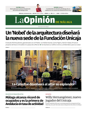 Cover of La Opinion de Malaga