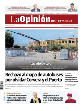 Cover of La Opinion de Murcia (Cartagena)