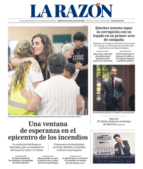 Cover of La Razon (Madrid)