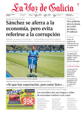 Cover of La Voz de Galicia (A Coruna)