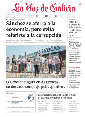 Cover of La Voz de Galicia (Arousa)