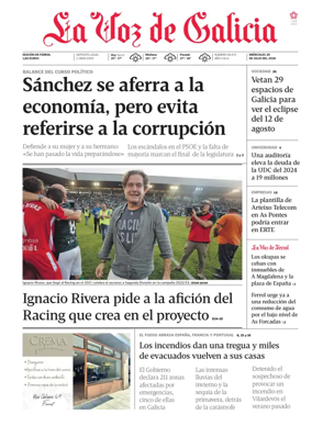 Cover of La Voz de Galicia (Ferrol)