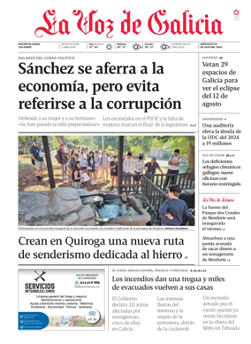 Cover of La Voz de Galicia (Monforte)